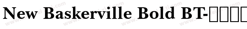 New Baskerville Bold BT字体转换